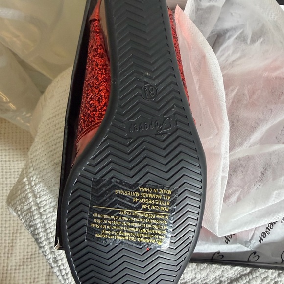 Forever 21 Women's Red Glitter Sneakers     (LEAVING SOON) - Picture 7 of 7